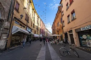 Pedestrian zone, Unesco world heritage site Ferrara