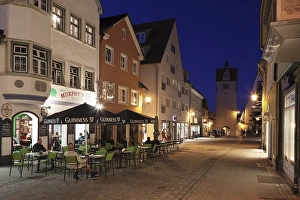 Pedestrian zone and water tower