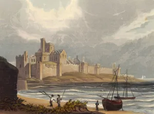 Peel Castle, ruined castle in Peel on the British Isle of Man