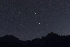 Pegasus star constellation, Night sky