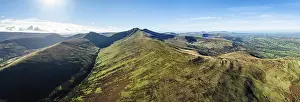 Pen y Fan and Cribyn from a drone
