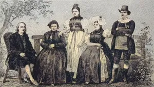 People from the Black Forest in their folk costumes