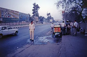 People, car, street, cookshop, Cairo