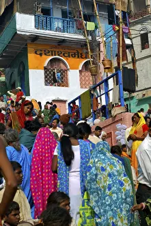 People at Dasaswamedh ghat, Varanasi