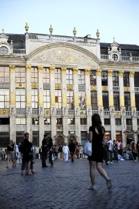 People on the Grand Place, Grote Markt square