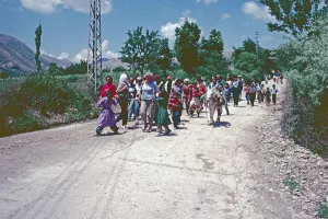 People, Kurdish village Karadut