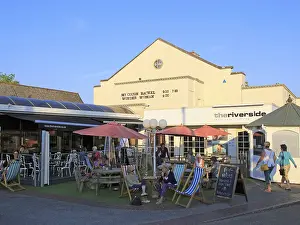 People outside the Riverside cinema