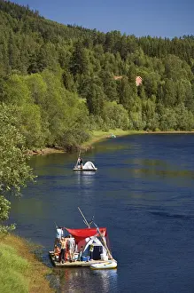 People on raft, river Klaralven