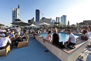 People relaxing after work, Long Island Summer Lounge