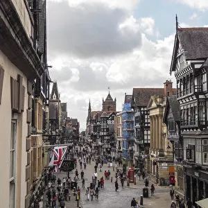 People Shopping in Chester City Centre