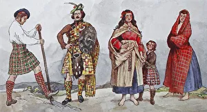 People in traditional costumes