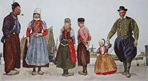 People in traditional costumes