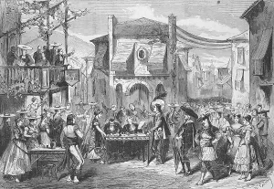 Performance of the opera La Perichole