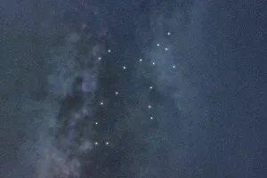 Perseus star constellation, Night sky