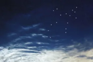 Perseus star constellation, Night sky