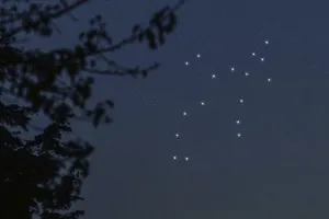 Perseus star constellation, Night sky