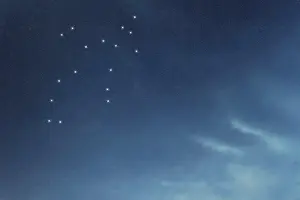 Perseus star constellation, Night sky