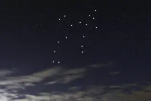 Perseus star constellation, Night sky
