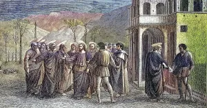Peter, at Christ's command