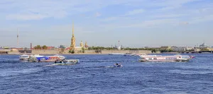 Peter and Paul fortress St. Petersburg in summer