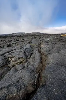 Petrified lava, volcanic rock in bizarre shapes