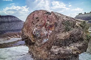 Petrified rocks of late Triassic period in Petrified Forest Nationa Park