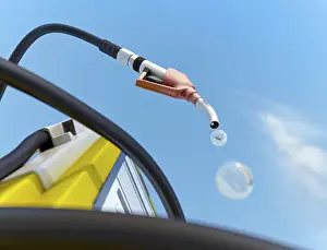 Petrol pump and dripping nozzle