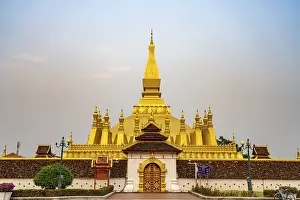Pha That Luang - The national symbol of Laos in the capital Vientiane