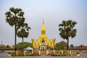 Pha That Luang - The national symbol of Laos in the capital Vientiane