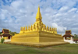 Pha That Luang stupa, Vientiane, Laos, Asia