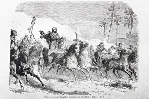 Pharaoh and his War Army persecute the Israelites