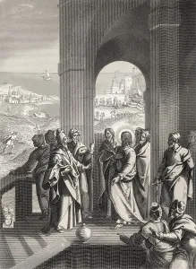 The Pharisees seeking a sign from Jesus