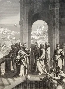 The Pharisees seeking a sign from Jesus