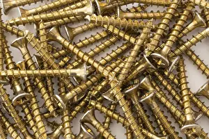 Phillips screws on a white background