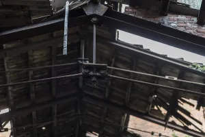 A photo of a detail of an old abandoned factory San Bonifacio