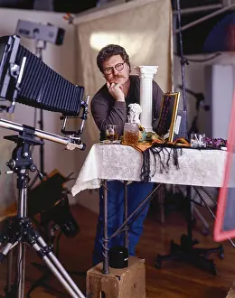 Photographer in a studio setting