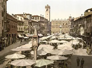Piazza delle Erbe, Verona, Italy