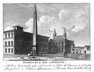 Piazza di S. Gio Laterano, Square in front of the Lateran Church with Obelisk