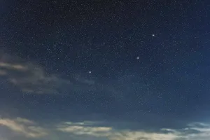 Pictor star constellation, Night sky