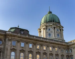 A picture of the Buda Castle dome