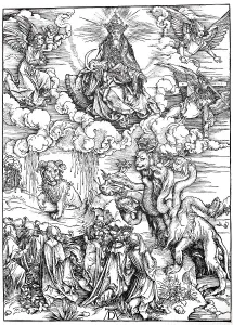 Picture cycle The Apocalypse, the Sea Monster and the Beast with the Horn of the Lamb
