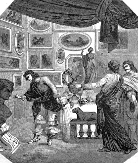 In a picture gallery, the Cabinet de M