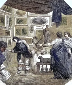 In a picture gallery, the Cabinet de M