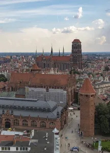 A picture of the old town of Gdansk