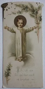 Picture of a saint, communion picture
