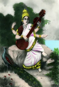 Picture of Saraswati, Indian goddess