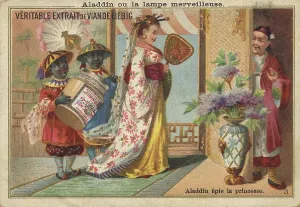 Picture series Aladdin with the magic lamp