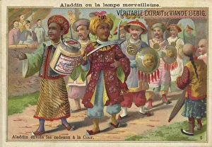 Picture series Aladdin with the magic lamp
