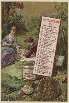 Picture series Calendar 1, 1887