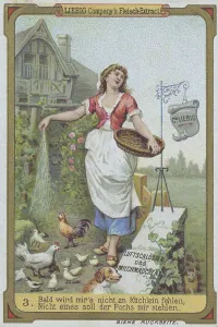 Picture series castles in the air of the milkmaid: Soon I shall not lack chicks